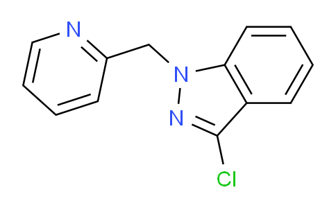 CAS No. 1017781-92-8, 3-Chloro-1-(pyridin-2-ylmethyl)-1H-indazole