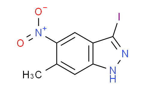CAS No. 1000343-55-4, 3-iodo-6-methyl-5-nitro-1H-indazole