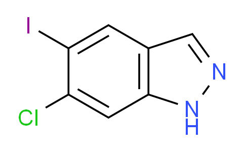 CAS No. 1227269-39-7, 6-Chloro-5-iodo-1H-indazole