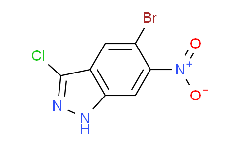 CAS No. 929617-32-3, 5-Bromo-3-chloro-6-nitro-1H-indazole