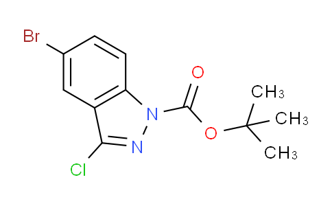 CAS No. 929617-36-7, tert-butyl 5-bromo-3-chloro-1H-indazole-1-carboxylate