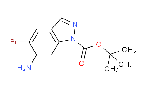 CAS No. 929617-39-0, tert-butyl 6-amino-5-bromo-1H-indazole-1-carboxylate