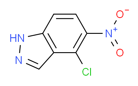 CAS No. 907958-42-3, 4-Chloro-5-nitro-1H-indazole