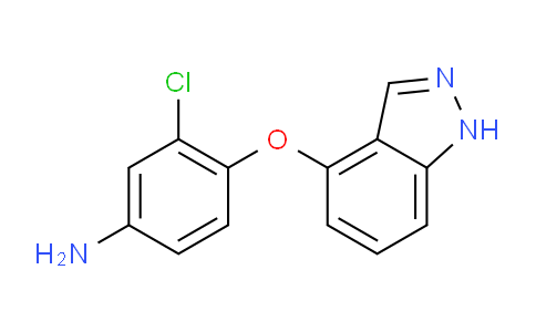 CAS No. 1033810-14-8, 4-((1H-Indazol-4-yl)oxy)-3-chloroaniline