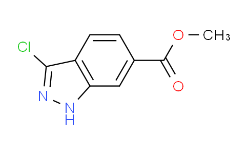 CAS No. 1086391-18-5, methyl 3-chloro-1H-indazole-6-carboxylate