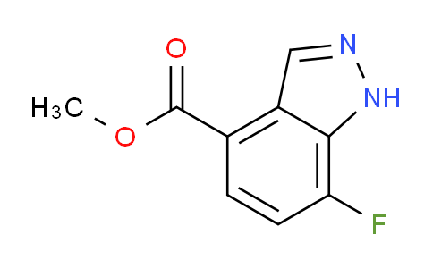 CAS No. 1079993-19-3, methyl 7-fluoro-1H-indazole-4-carboxylate
