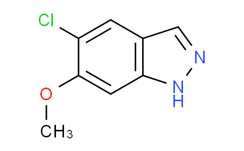 CAS No. 1082041-58-4, 5-chloro-6-methoxy-1H-indazole