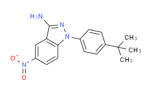 CAS No. 1133430-70-2, 1-(4-(tert-butyl)phenyl)-5-nitro-1H-indazol-3-amine