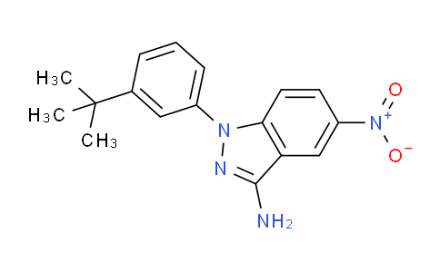 CAS No. 1133430-71-3, 1-(3-(tert-butyl)phenyl)-5-nitro-1H-indazol-3-amine