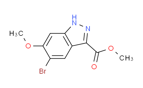 CAS No. 1134328-15-6, methyl 5-bromo-6-methoxy-1H-indazole-3-carboxylate