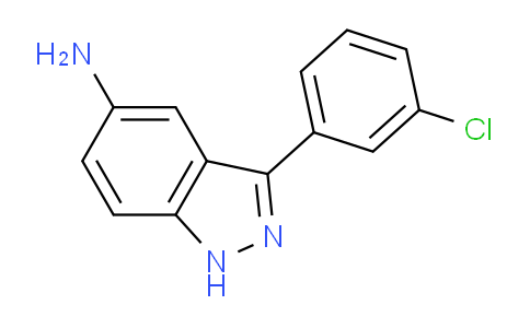 CAS No. 1175640-23-9, 3-(3-chlorophenyl)-1H-indazol-5-amine