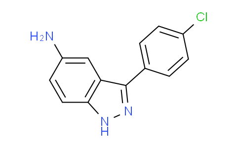 CAS No. 1181335-70-5, 3-(4-chlorophenyl)-1H-indazol-5-amine