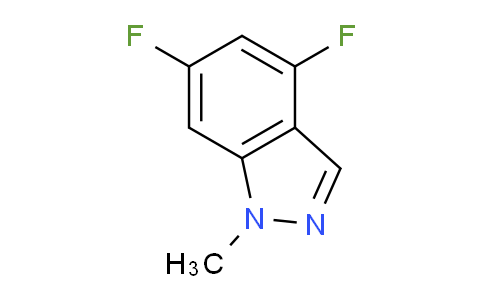 CAS No. 1185767-08-1, 4,6-difluoro-1-methyl-1H-indazole