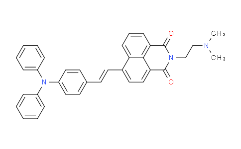 CAS No. 1283604-05-6, (E)-2-(2-(Dimethylamino)ethyl)-6-(4- (diphenylamino)styryl)-1H-benzo[de]isoquinoline-1,3(2H)- dione