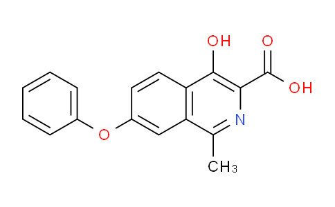 DY762969 | 1421312-35-7 | 4-hydroxy-1-methyl-7-phenoxyisoquinoline-3-carboxylic acid