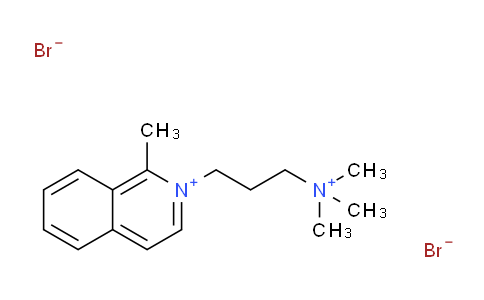 CAS No. 64047-58-1, trimethyl-[3-(1-methylisoquinolin-2-ium-2-yl)propyl]azanium dibromide