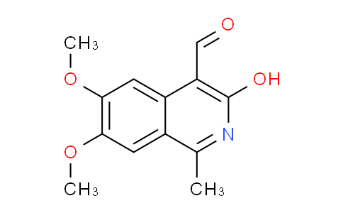 CAS No. 1447963-47-4, 3-hydroxy-6,7-dimethoxy-1-methylisoquinoline-4-carbaldehyde