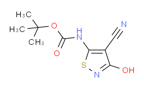 CAS No. 1207176-04-2, tert-Butyl 4-cyano-3-hydroxyisothiazol-5-ylcarbamate