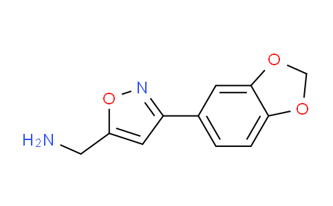 CAS No. 885273-58-5, C-(3-Benzo[1,3]dioxol-5-yl-isoxazol-5-yl)-methylamine