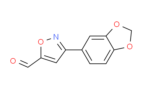 CAS No. 808739-26-6, 3-Benzo[1,3]dioxol-5-yl-isoxazole-5-carbaldehyde