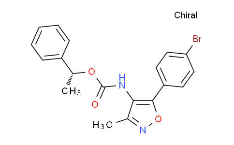 CAS No. 1228690-37-6, (R)-1-Phenylethyl (5-(4-bromophenyl)-3-methylisoxazol-4-yl)carbamate