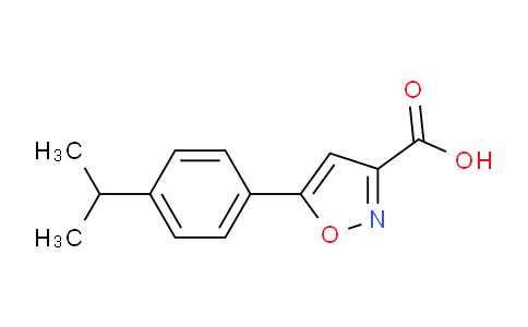 CAS No. 33282-10-9, 5-(4-isopropylphenyl)isoxazole-3-carboxylic acid