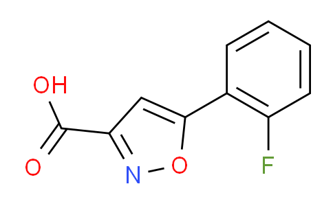 CAS No. 668970-73-8, 5-(2-fluorophenyl)isoxazole-3-carboxylic acid
