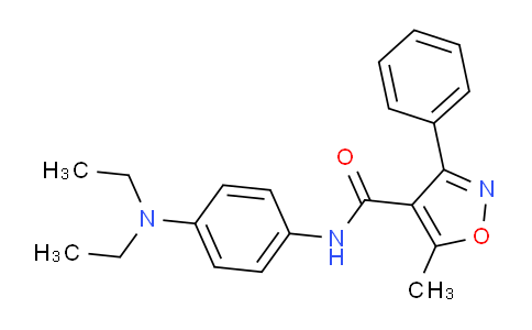 CAS No. 544681-96-1, N-[4-(Diethylamino)phenyl]-5-methyl-3-phenyl-1,2-oxazole-4-carboxamide