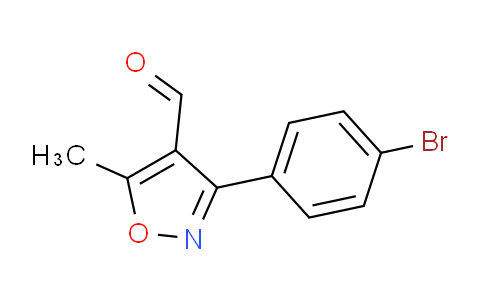 CAS No. 1119449-35-2, 3-(4-Bromophenyl)-5-methylisoxazole-4-carboxaldehyde
