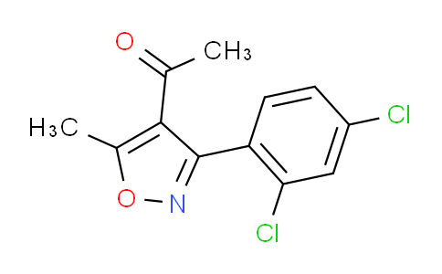 CAS No. 169814-56-6, 1-(3-(2,4-Dichlorophenyl)-5-methylisoxazol-4-yl)ethanone