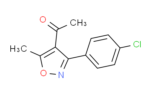 CAS No. 169814-48-6, 1-(3-(4-Chlorophenyl)-5-methylisoxazol-4-yl)ethanone