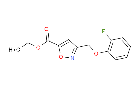CAS No. 1416373-48-2, Ethyl 3-(2-fluorophenoxymethyl)isoxazole-5-carboxylate