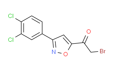 CAS No. 175277-38-0, 2-Bromo-1-(3-(3,4-dichlorophenyl)isoxazol-5-yl)ethanone
