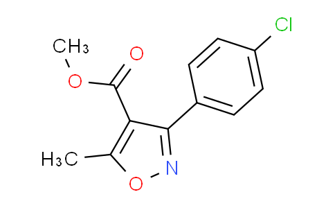 CAS No. 68870-58-6, Methyl 3-(4-chlorophenyl)-5-methylisoxazole-4-carboxylate