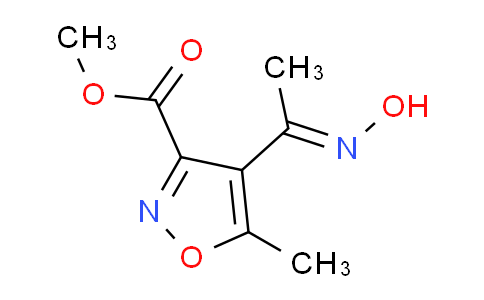 CAS No. 175277-20-0, Methyl 4-(1-(hydroxyimino)ethyl)-5-methylisoxazole-3-carboxylate