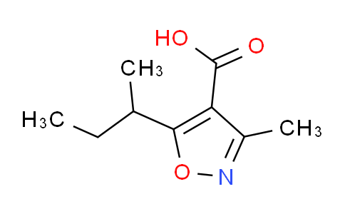 CAS No. 1263378-15-9, 5-(butan-2-yl)-3-methyl-1,2-oxazole-4-carboxylic acid