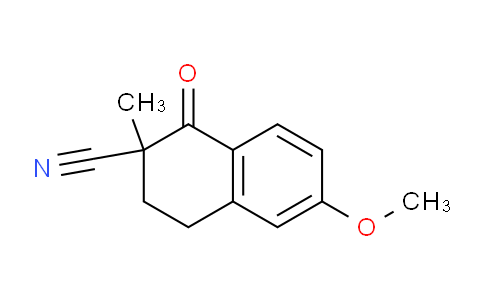 CAS No. 74039-98-8, 6-methoxy-2-methyl-1-oxo-1,2,3,4-tetrahydronaphthalene-2-carbonitrile