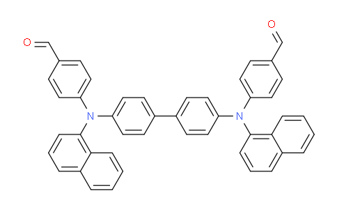 CAS No. 854938-56-0, 4,4'-([1,1'-biphenyl]-4,4'-diylbis(naphthalen-1-ylazanediyl))dibenzaldehyde