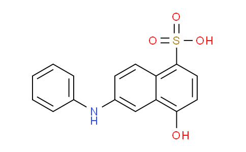 CAS No. 5345-77-7, 4-hydroxy-6-(phenylamino)naphthalene-1-sulfonic acid