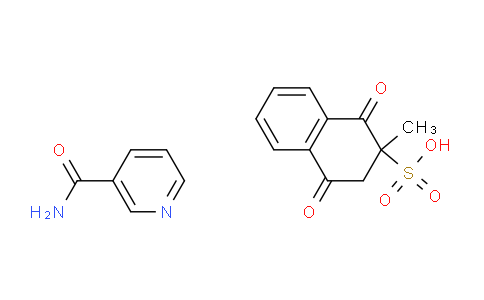 CAS No. 73581-79-0, nicotinamide 2-methyl-1,4-dioxo-1,2,3,4-tetrahydronaphthalene-2-sulfonate