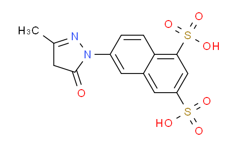 CAS No. 7277-87-4, 6-(3-Methyl-5-oxo-4,5-dihydro-1H-pyrazol-1-yl)naphthalene-1,3-disulfonic acid