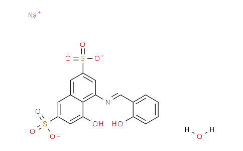 CAS No. 206752-32-1, Sodium 5-hydroxy-4-((2-hydroxybenzylidene)amino)-7-sulfonaphthalene-2-sulfonate hydrate