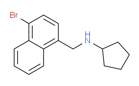 CAS No. 1399656-75-7, N-((4-Bromonaphthalen-1-yl)methyl)cyclopentanamine