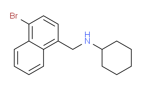 CAS No. 1394023-56-3, N-((4-Bromonaphthalen-1-yl)methyl)cyclohexanamine