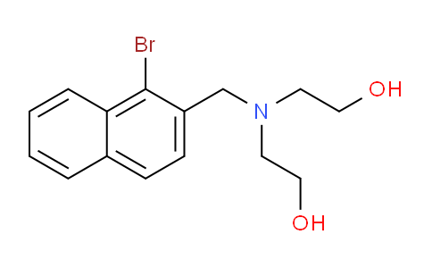 CAS No. 856680-59-6, 2,2'-(((1-Bromonaphthalen-2-yl)methyl)azanediyl)diethanol