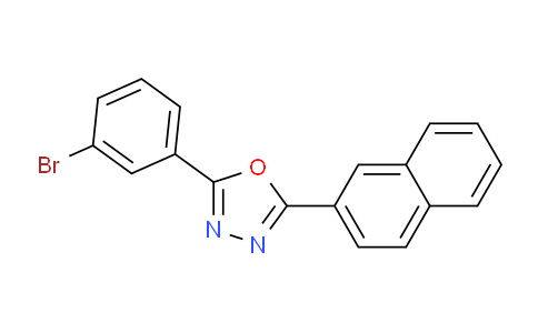 CAS No. 68047-41-6, 2-(3-Bromophenyl)-5-(naphthalen-2-yl)-1,3,4-oxadiazole