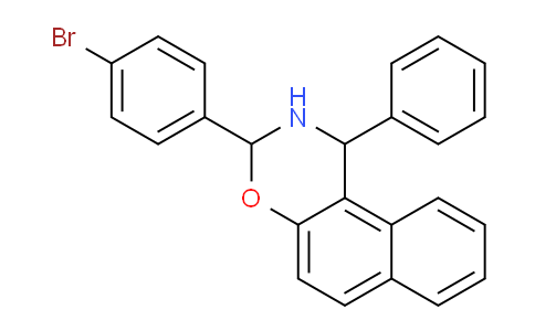 CAS No. 24609-75-4, 3-(4-Bromophenyl)-1-phenyl-2,3-dihydro-1H-naphtho[1,2-e][1,3]oxazine