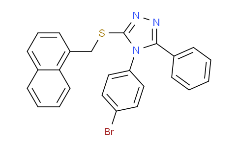 DY763270 | 763139-03-3 | 4-(4-Bromophenyl)-3-((naphthalen-1-ylmethyl)thio)-5-phenyl-4H-1,2,4-triazole
