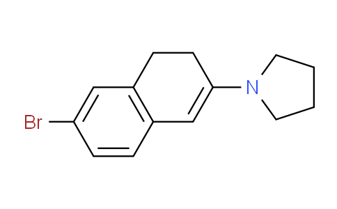CAS No. 113075-66-4, 1-(6-Bromo-3,4-dihydronaphthalen-2-yl)pyrrolidine