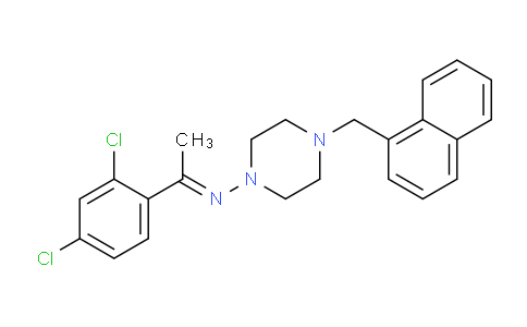 CAS No. 315224-65-8, N-(1-(2,4-Dichlorophenyl)ethylidene)-4-(naphthalen-1-ylmethyl)piperazin-1-amine